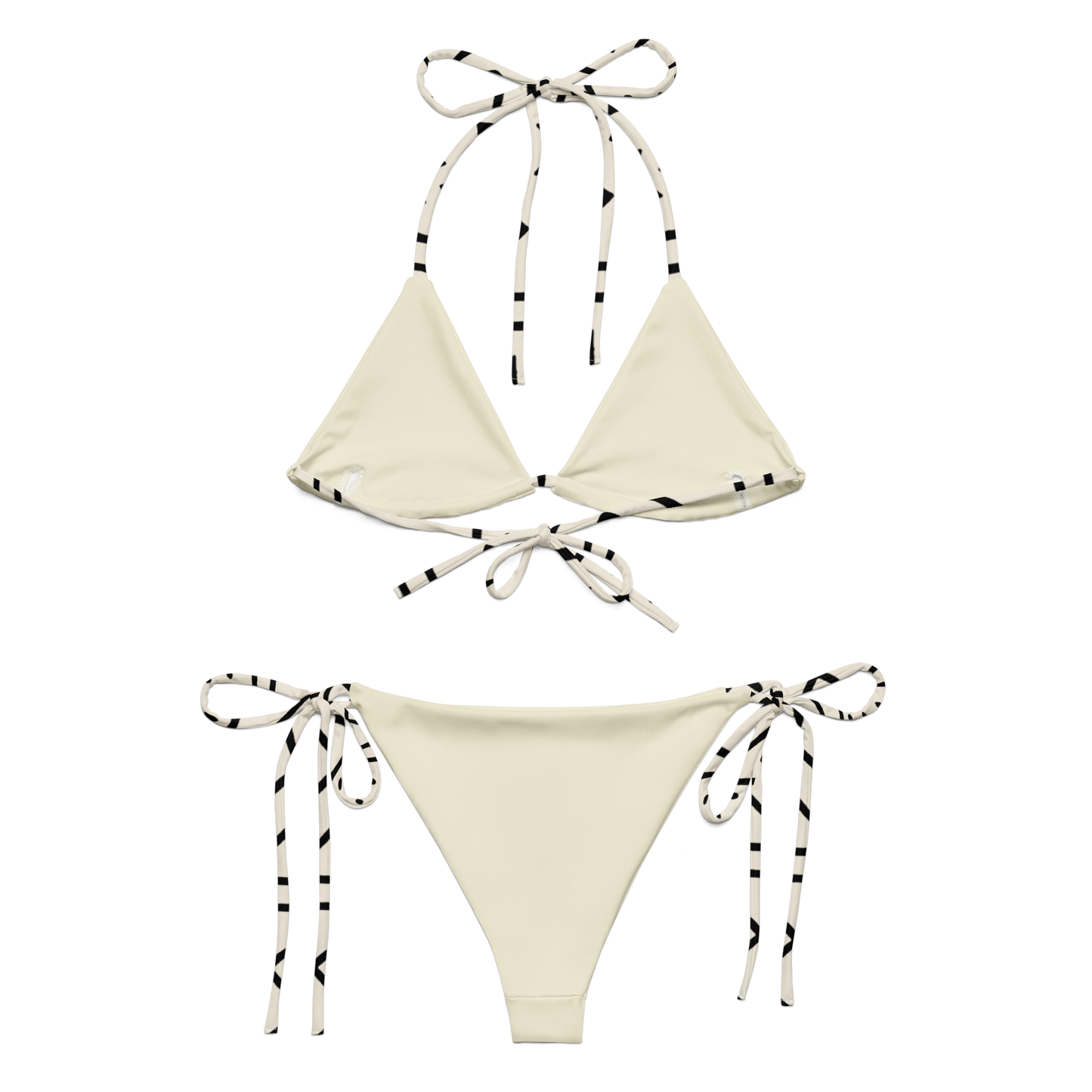 Mudcloth Print Recycled String Bikini