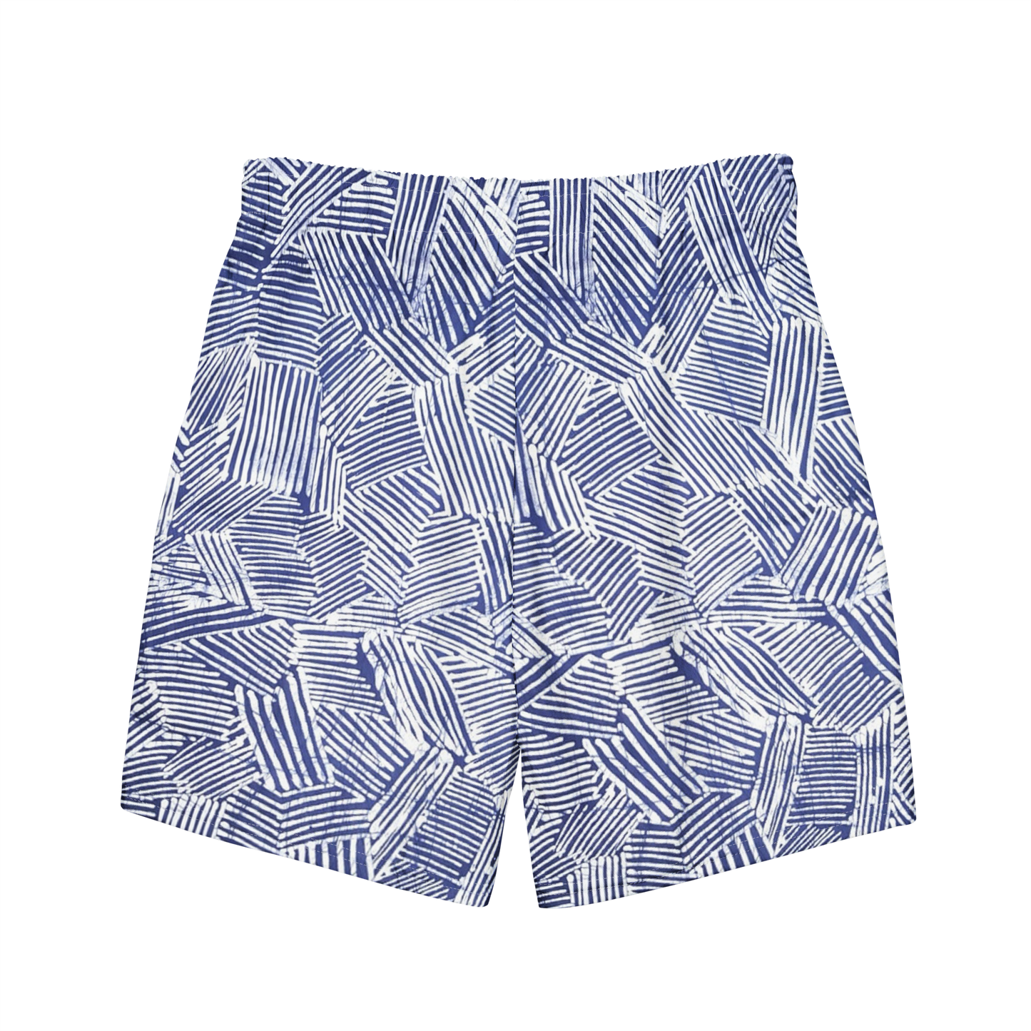 Blue Hatch Batik Print Recycled Swim Trunks