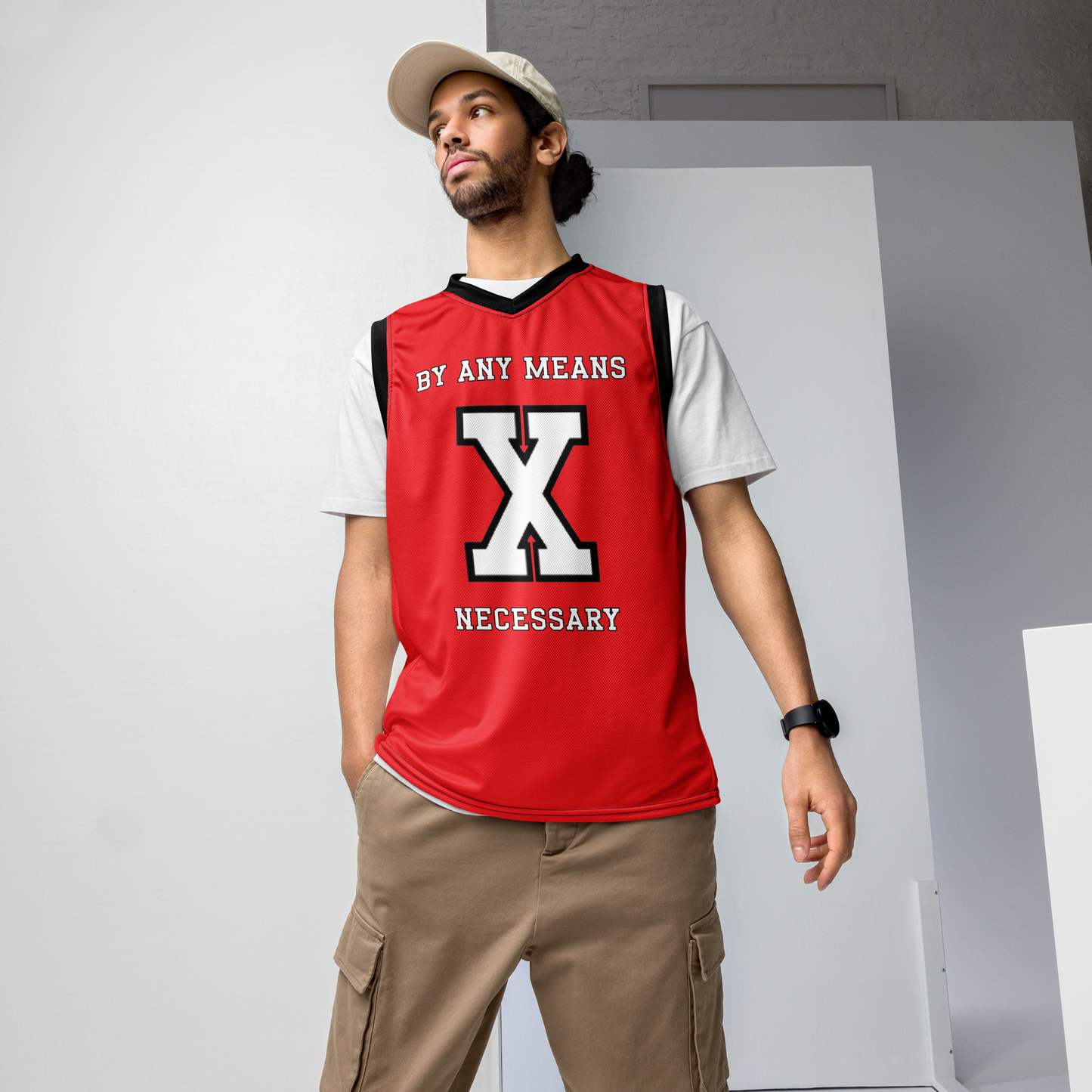 Malcolm X Recycled Basketball Jersey