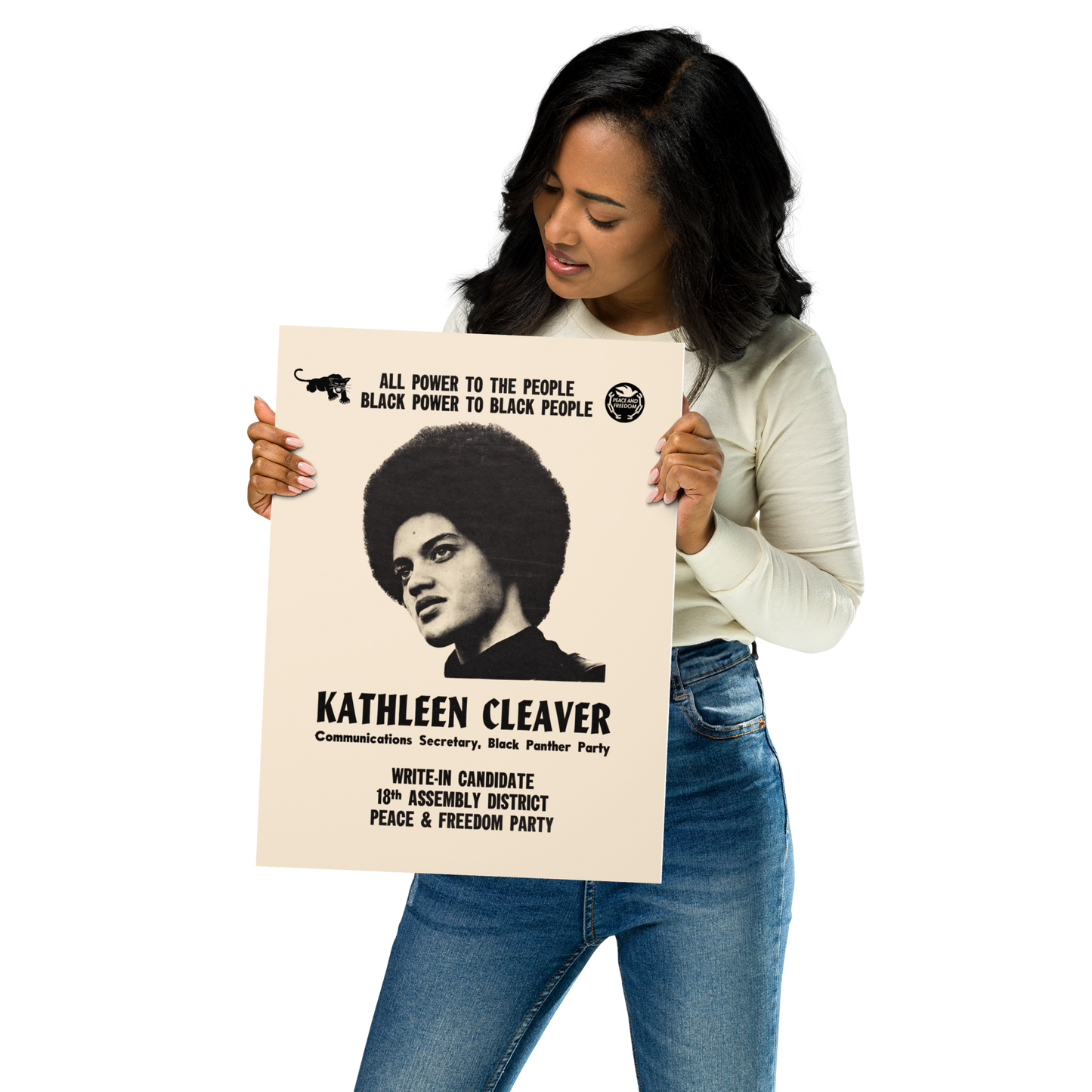 Kathleen Cleaver Assembly Vintage Poster