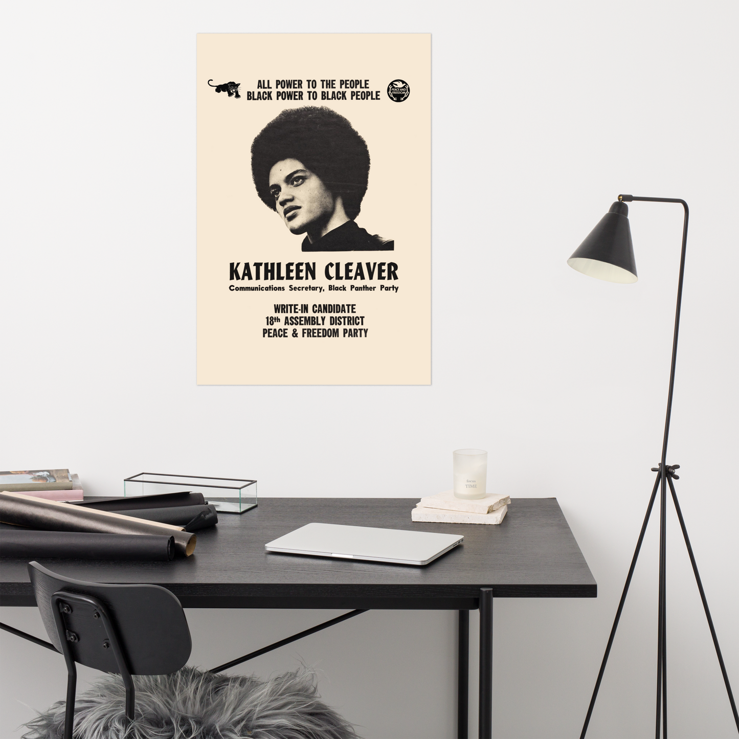 Kathleen Cleaver Assembly Vintage Poster