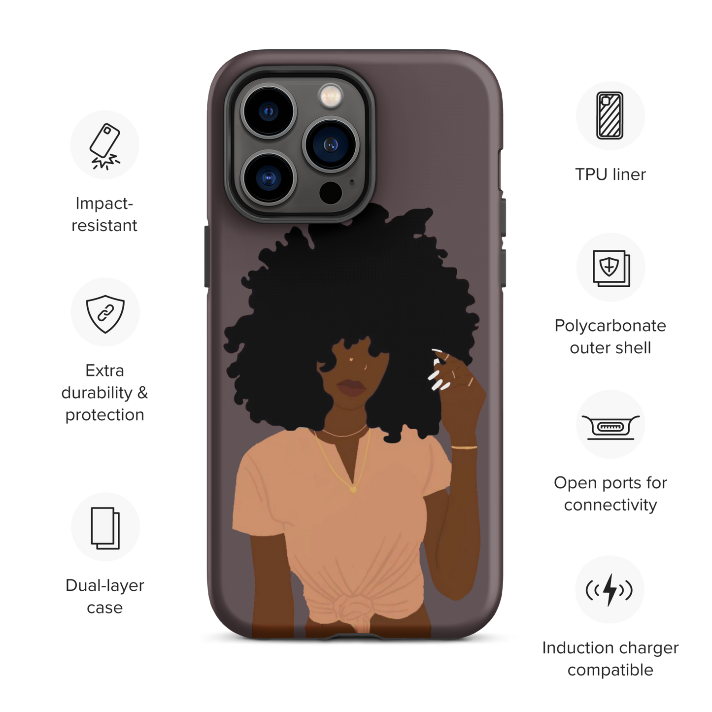 Big Hair Don't Care Tough Case for iPhone®