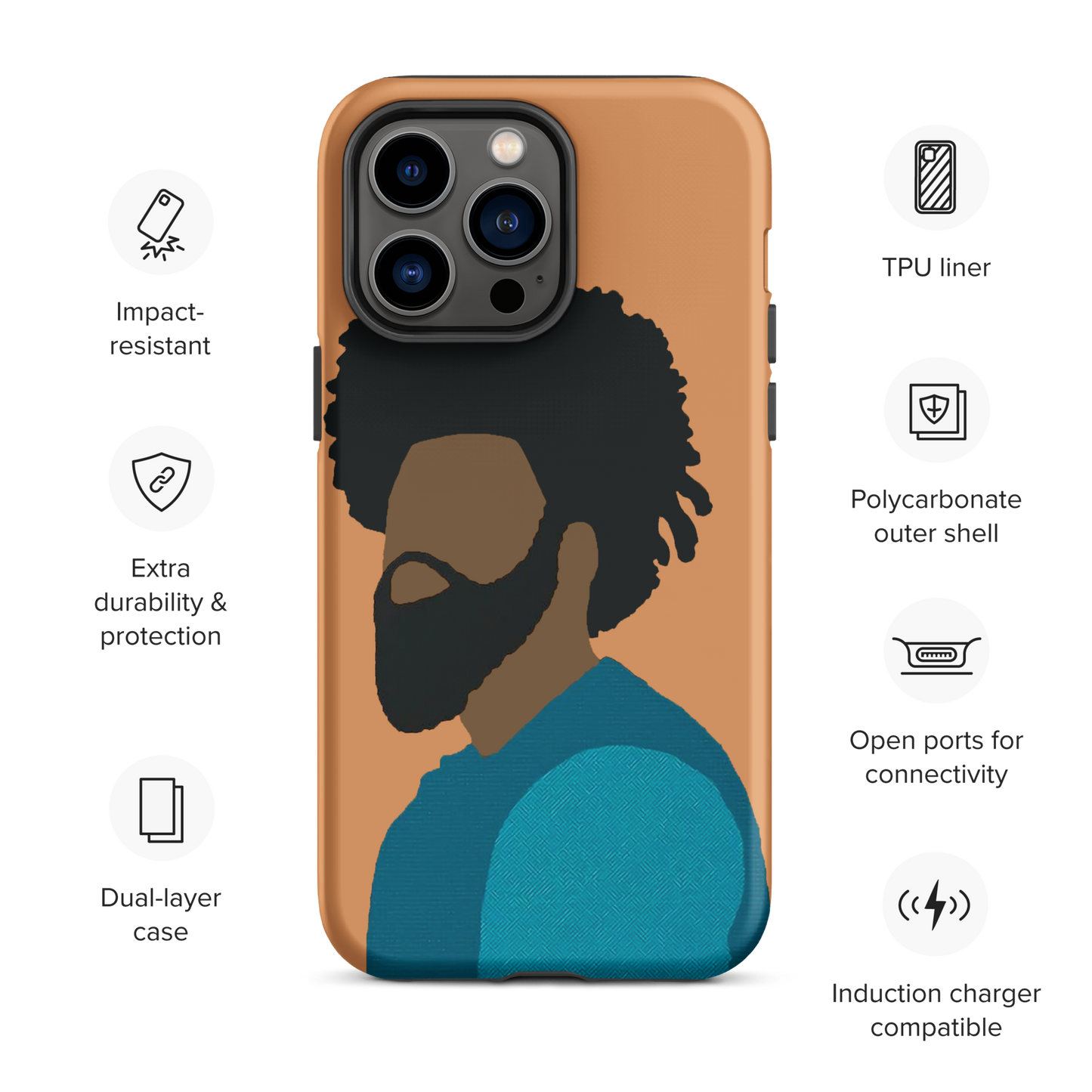 Bearded Papi Tough Case for iPhone®