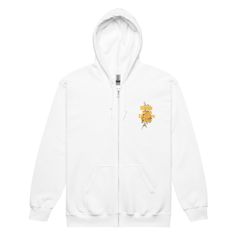 Black Men Deserve Love Zip-Up Hoodie
