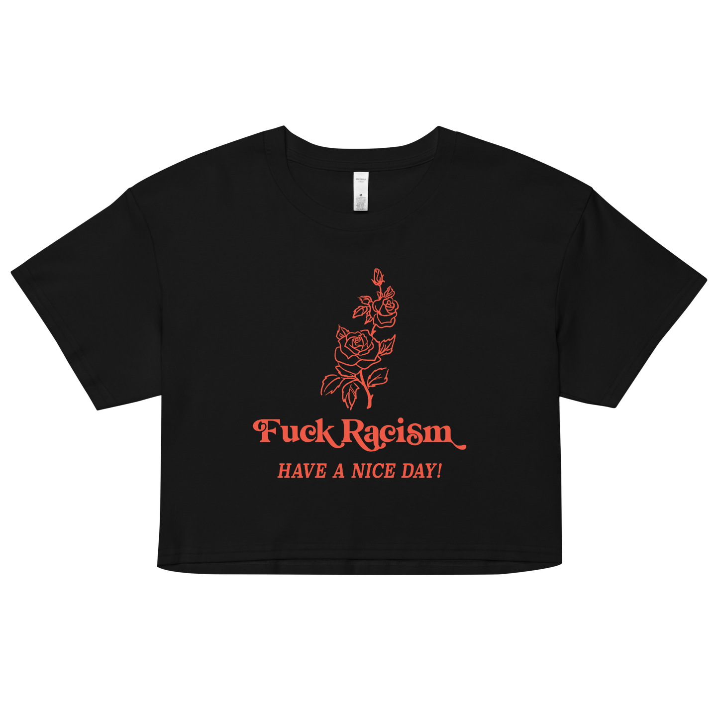 Fuck Racism Crop Top