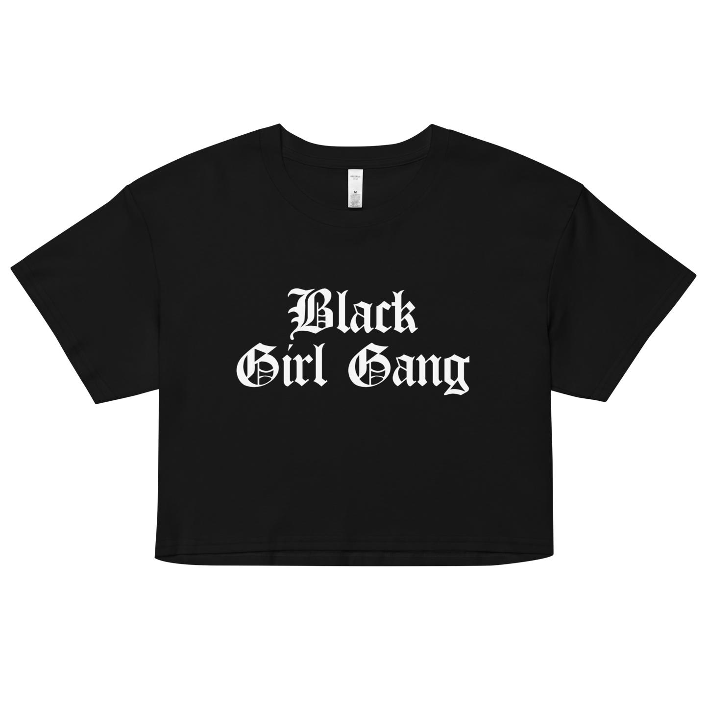 Black Girl Gang Crop Top