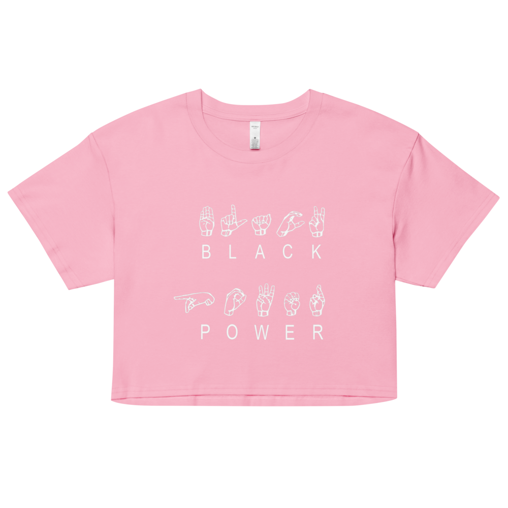 Black Power ASL Crop Top