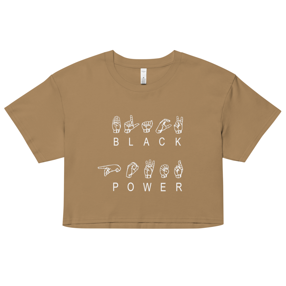 Black Power ASL Crop Top