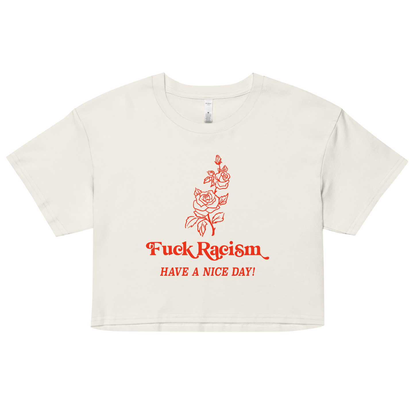 Fuck Racism Crop Top