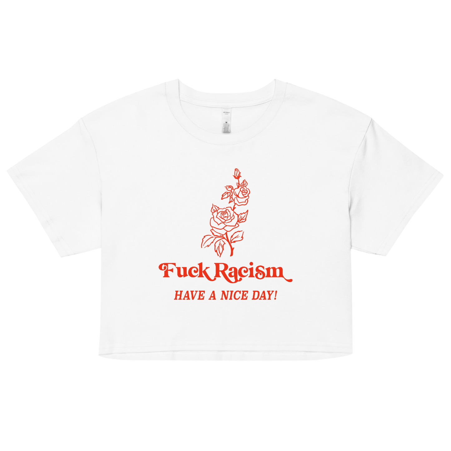 Fuck Racism Crop Top