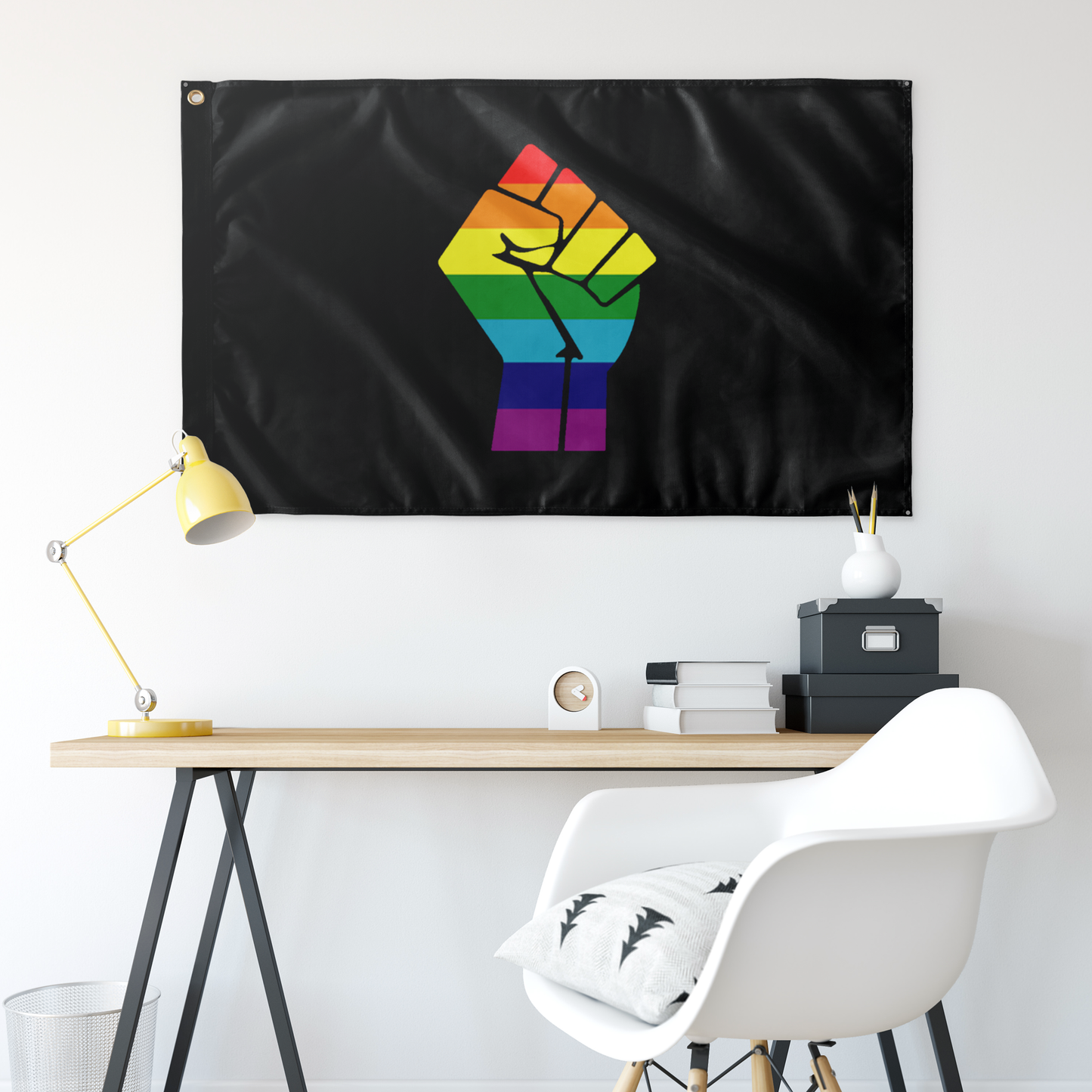 Black Power Pride Fist Flag