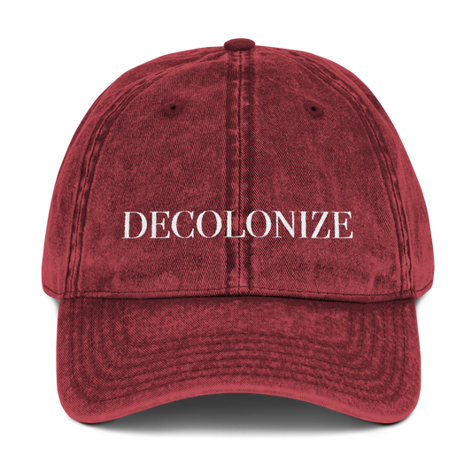 Decolonize Washed Vintage Dad Hat