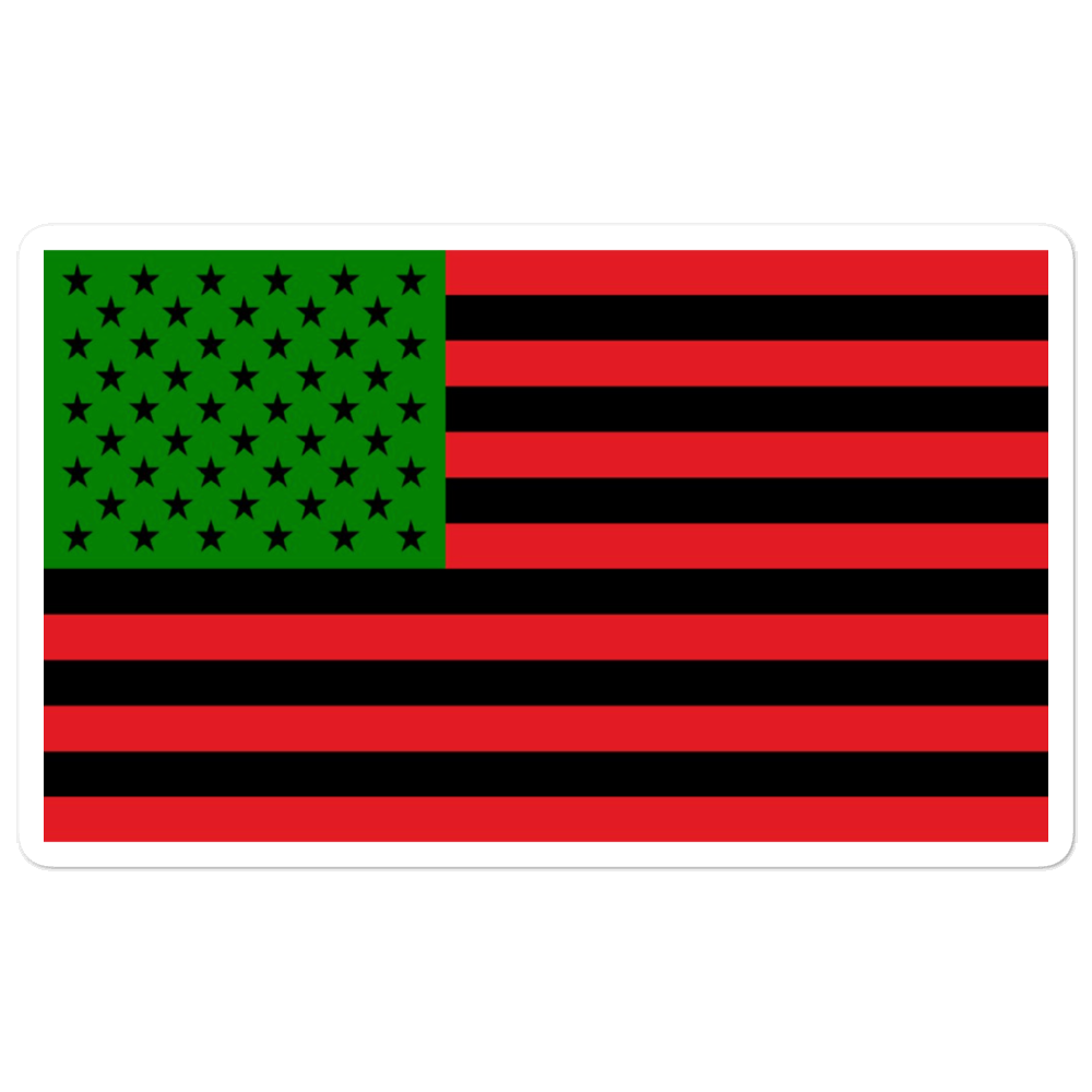 African American Flag Sticker