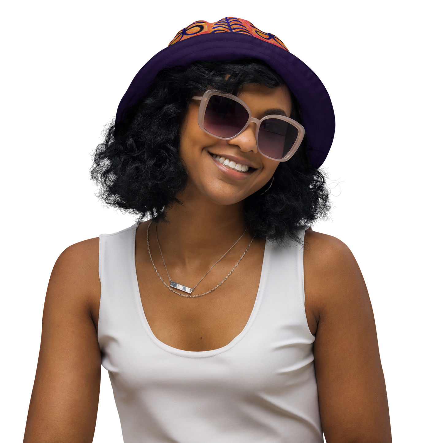 Aya Print Reversible Bucket Hat