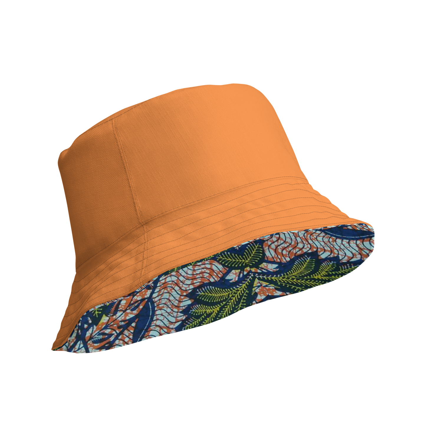 Leaftrail Print Reversible Bucket Hat