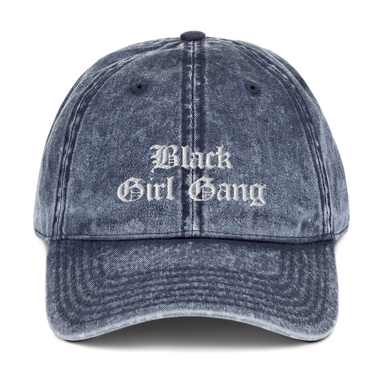 Black Girl Gang Washed Vintage Dad Hat