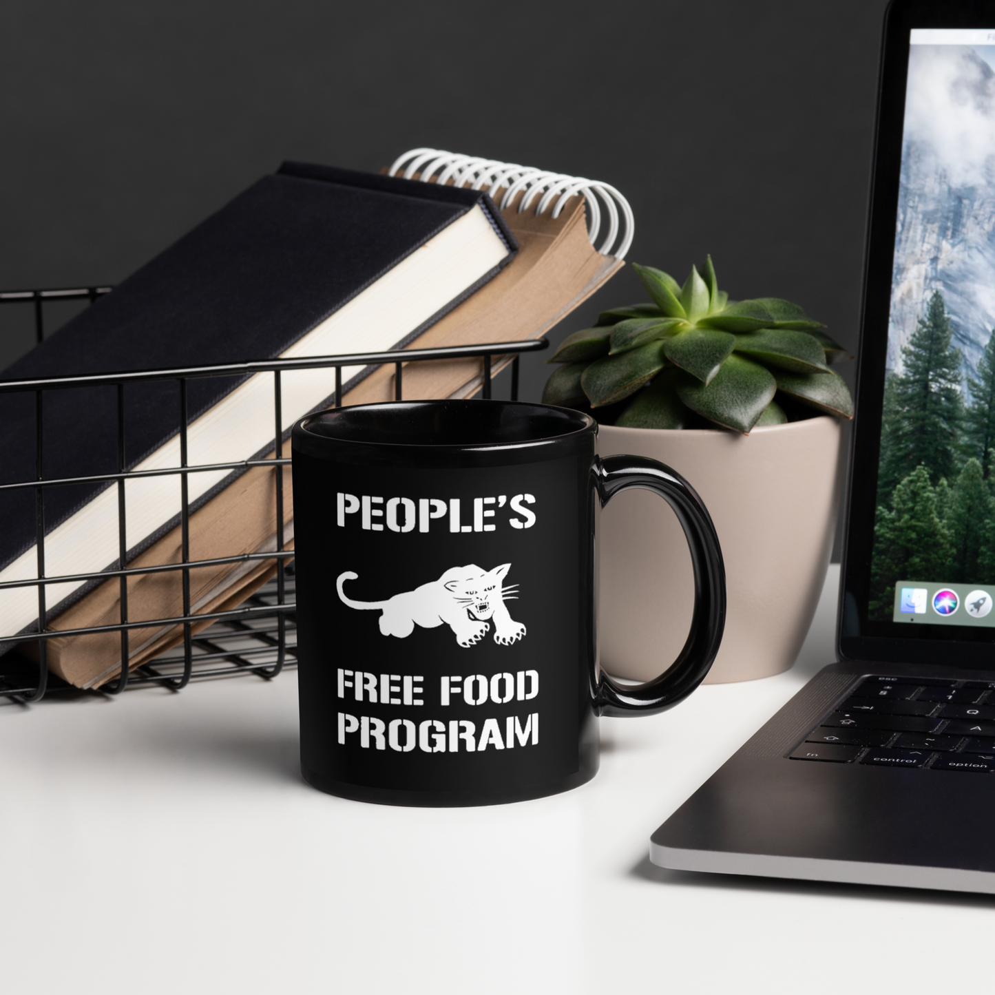 Black Panther Free Food Program Mug