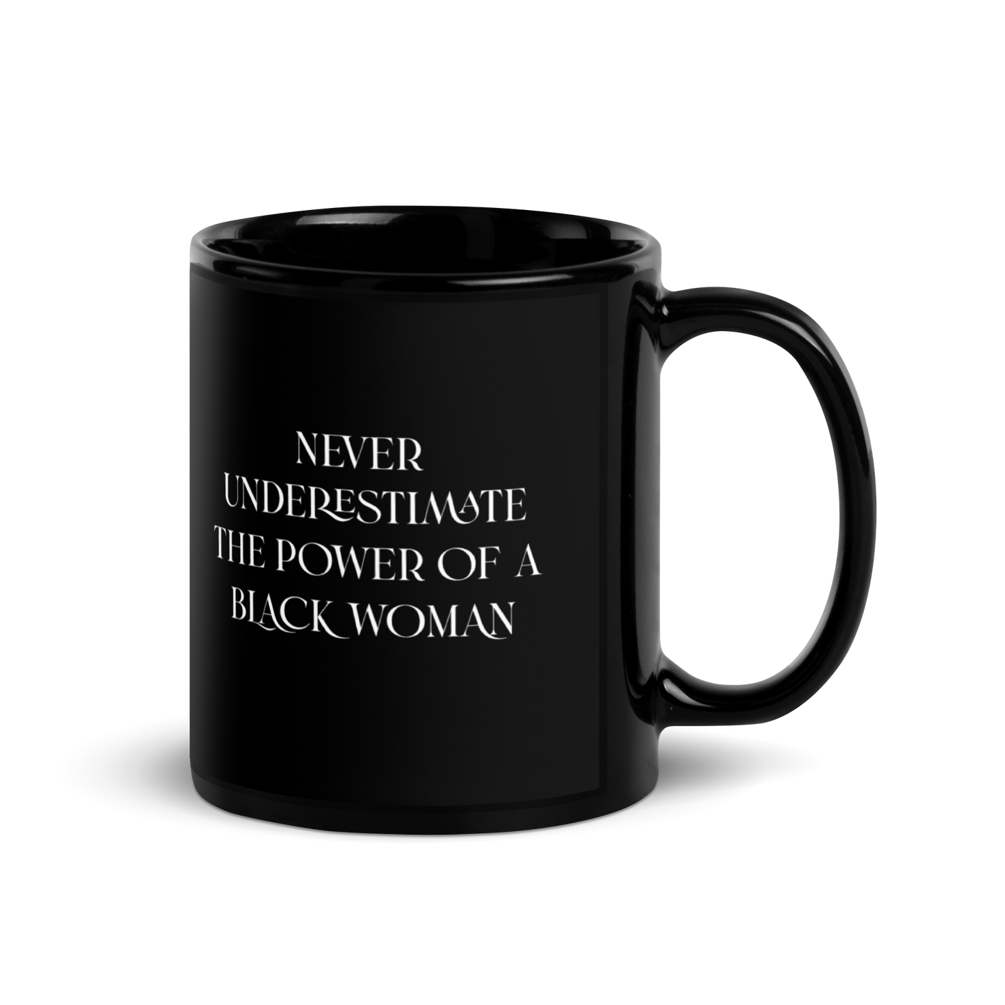 Never Underestimate the Power of a Black Woman Mug