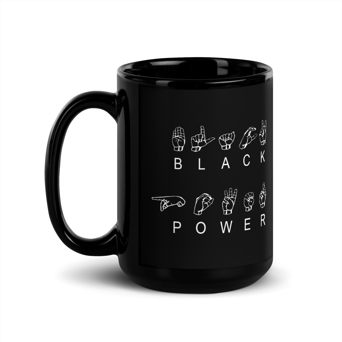 ASL Black Power Mug