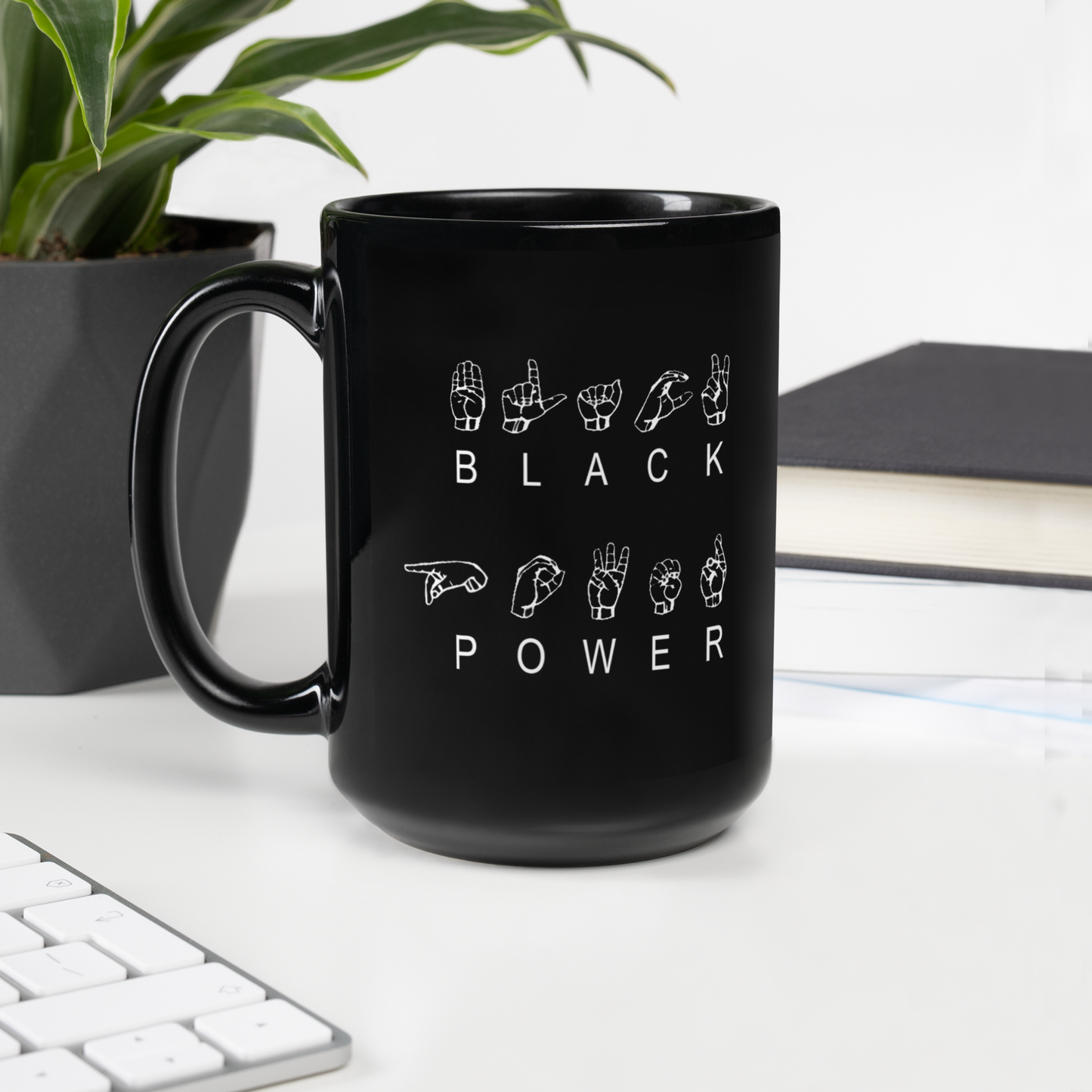 ASL Black Power Mug