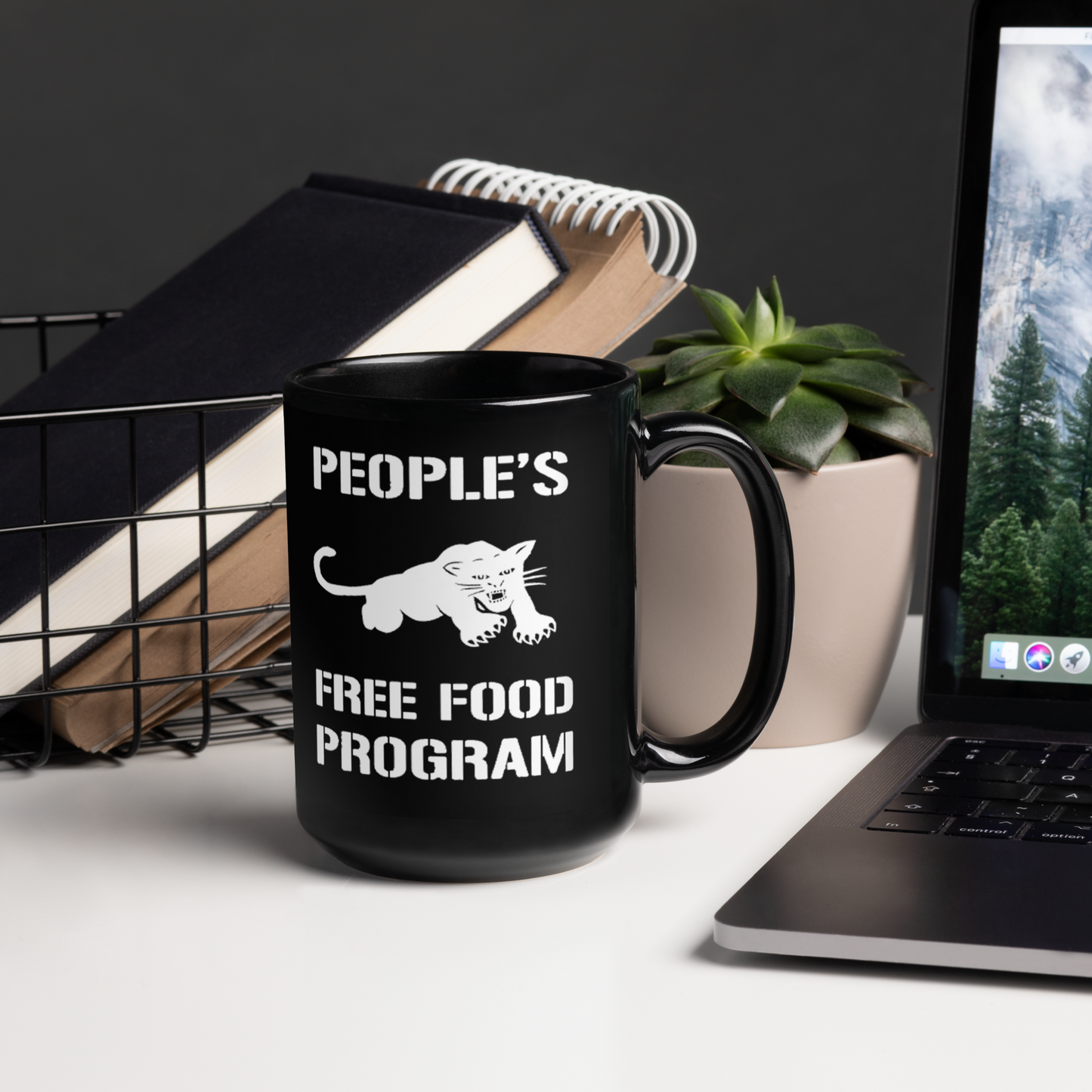 Black Panther Free Food Program Mug
