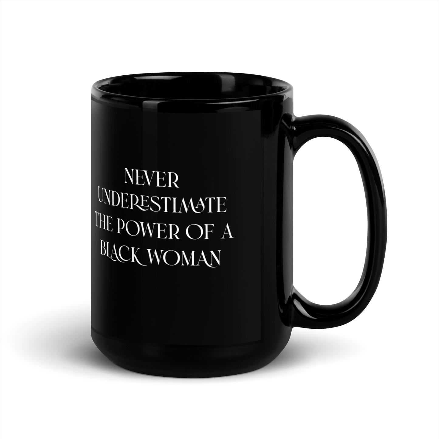 Never Underestimate the Power of a Black Woman Mug