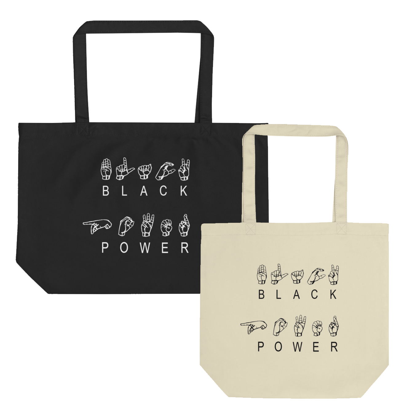 ASL Black Power Eco Tote