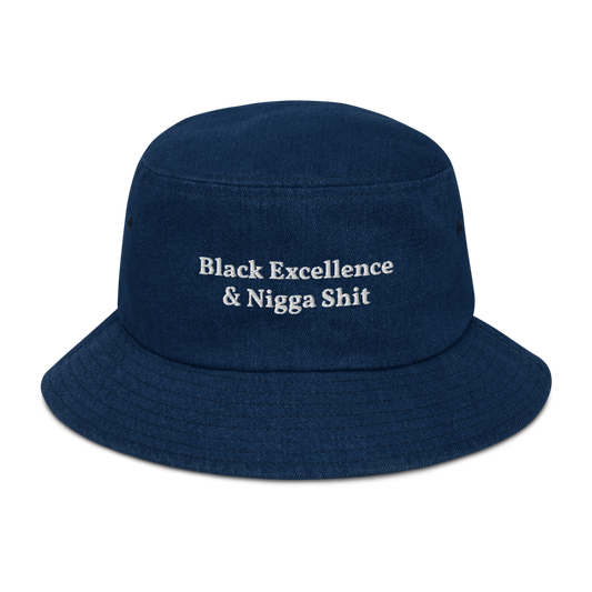 Black Excellence &... Denim Bucket Hat
