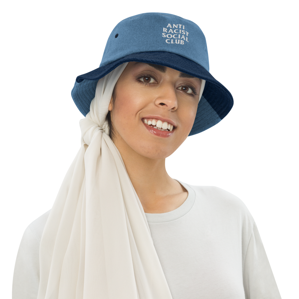 Anti Racist Social Club Denim Bucket Hat