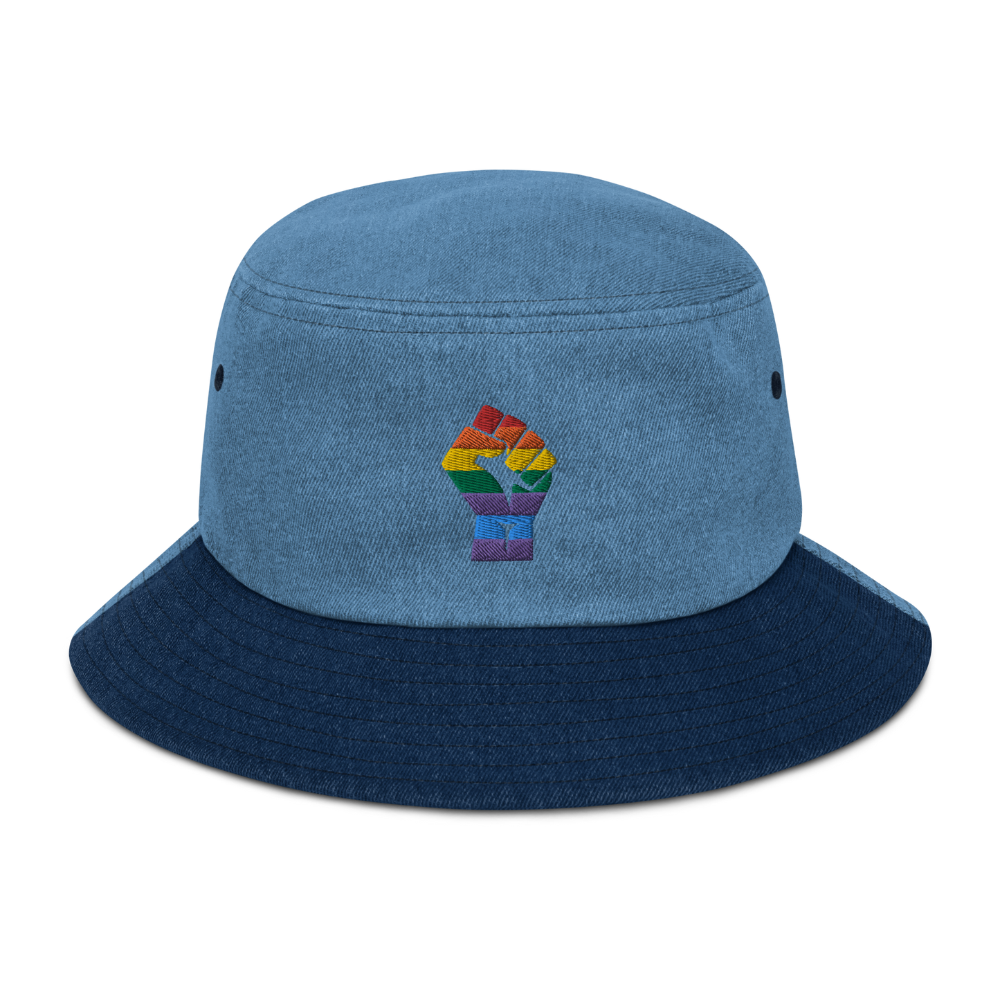 Black Power Pride Denim Bucket Hat