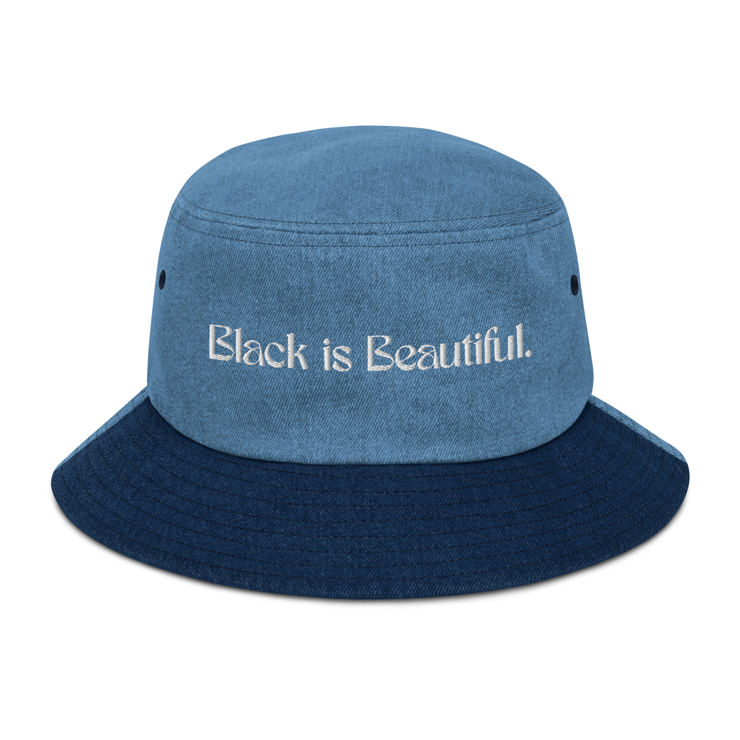 Black is Beautiful Denim Bucket Hat