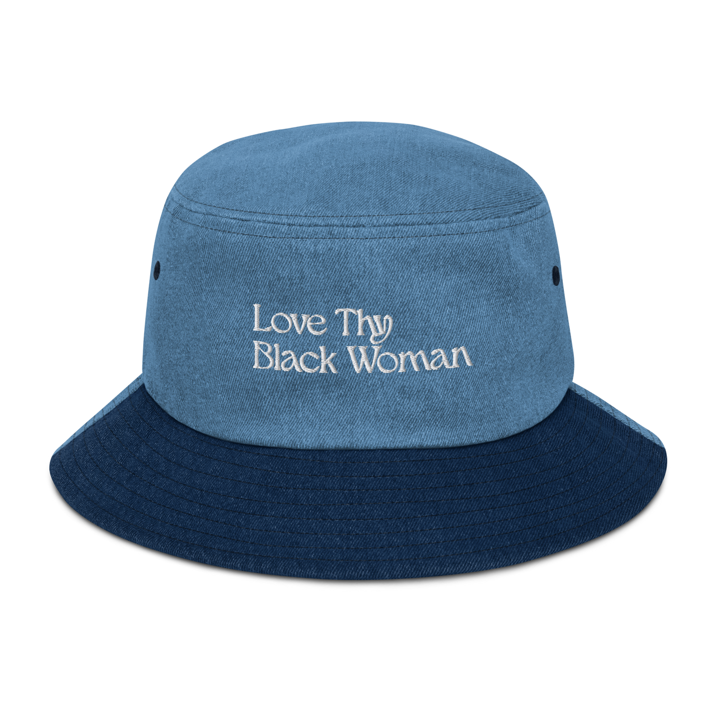 Love Thy Black Woman Denim Bucket Hat