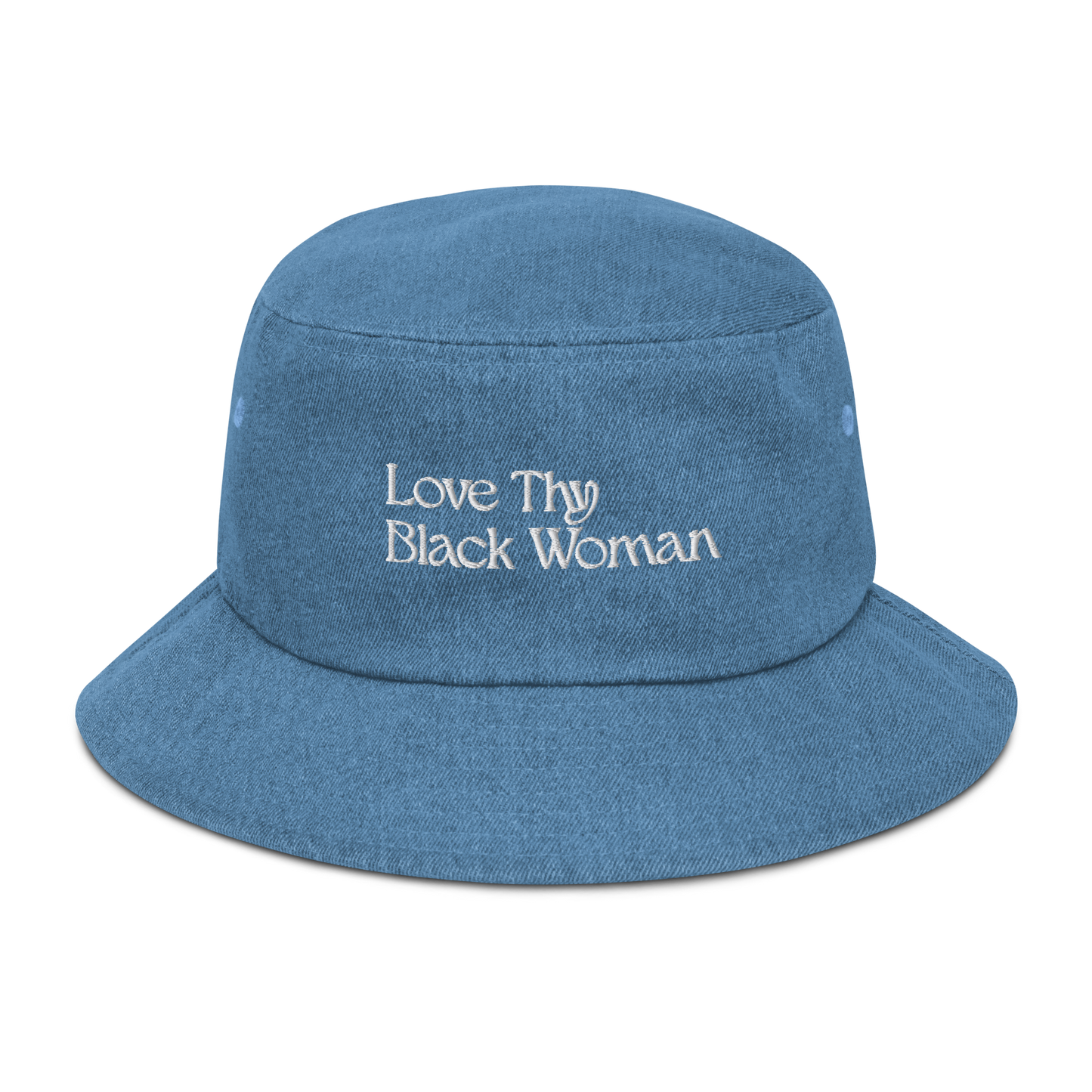 Love Thy Black Woman Denim Bucket Hat