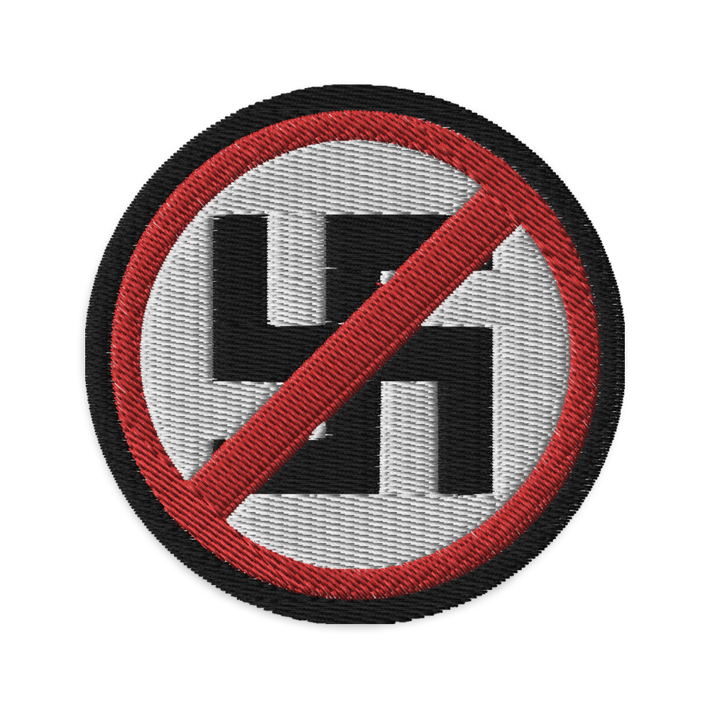 Anti-Nazi Embroidered Patch