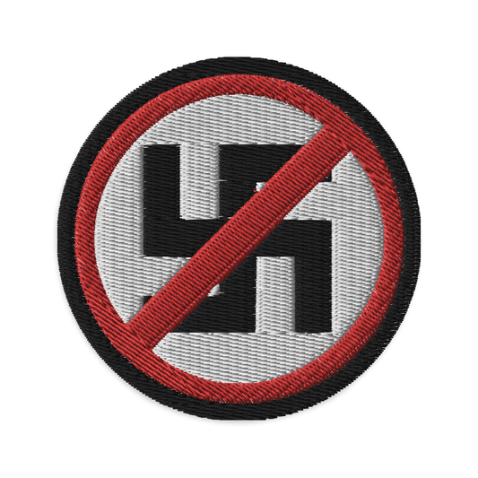 Anti-Nazi Embroidered Patch