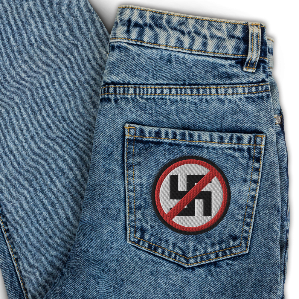 Anti-Nazi Embroidered Patch