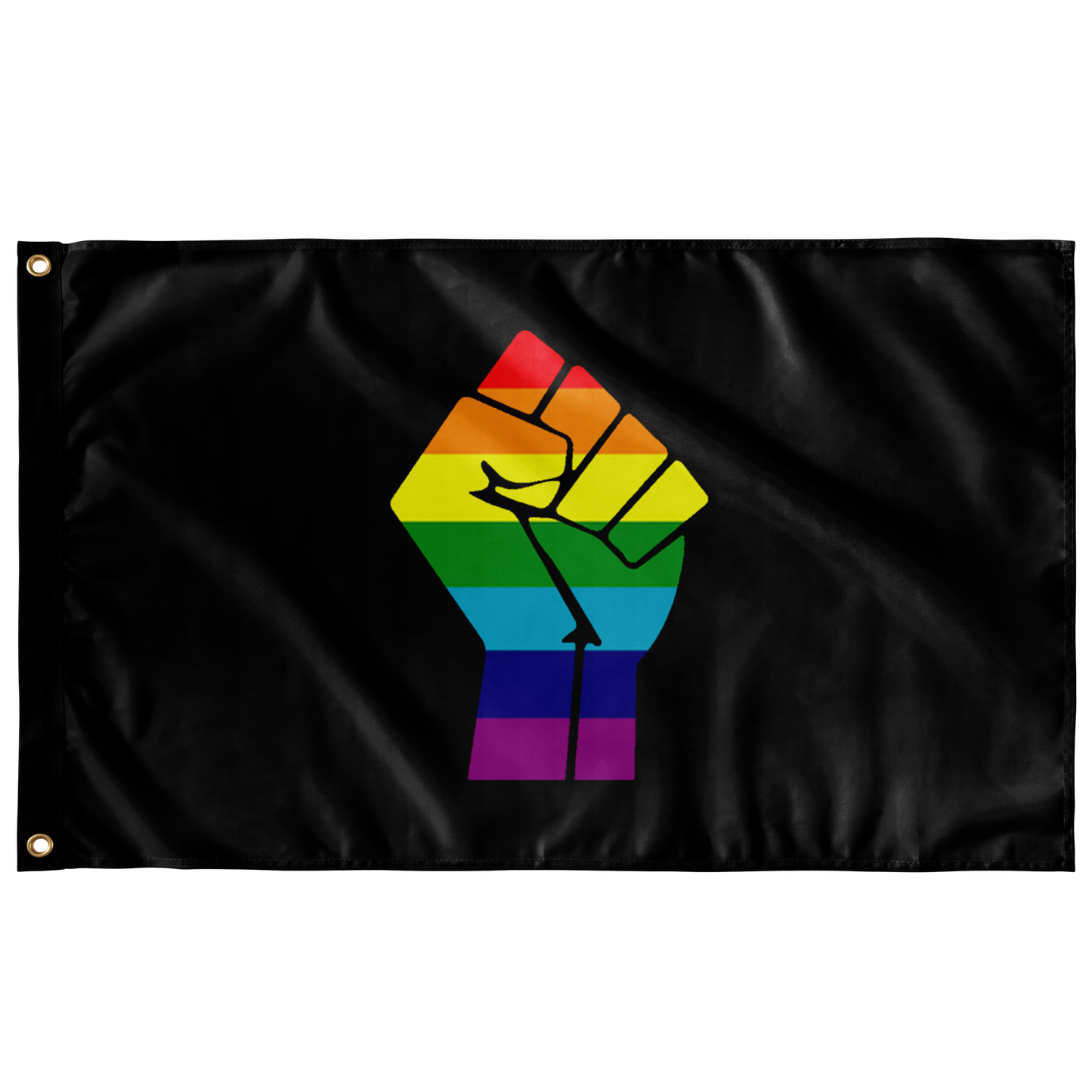 Black Power Pride Fist Flag