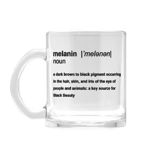 Melanin Definition Glass Mug