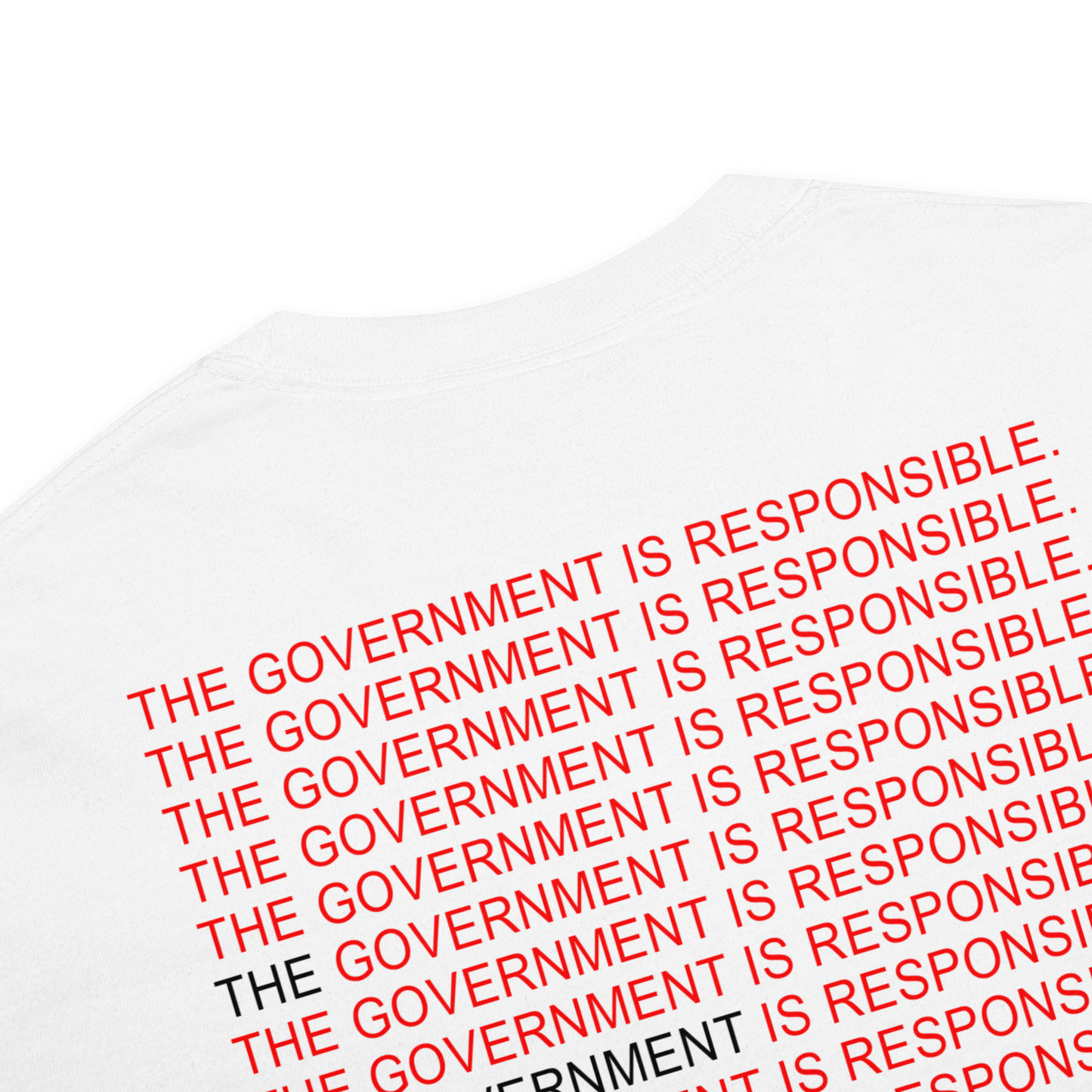 The Government is Responsible Heavyweight T-Shirt