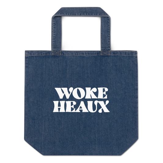 Woke Heaux Organic Denim Tote Bag