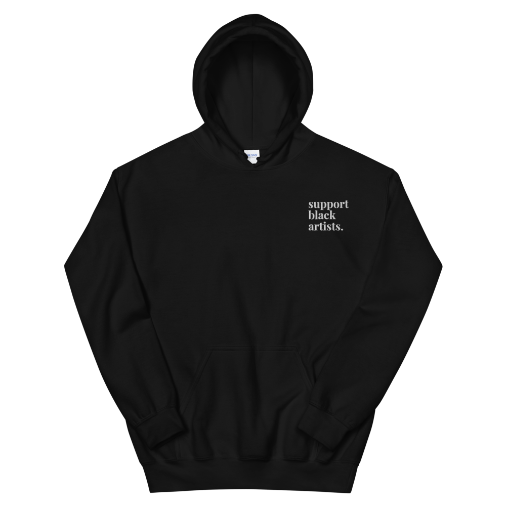 Support Black Artists Embroidered Hoodie