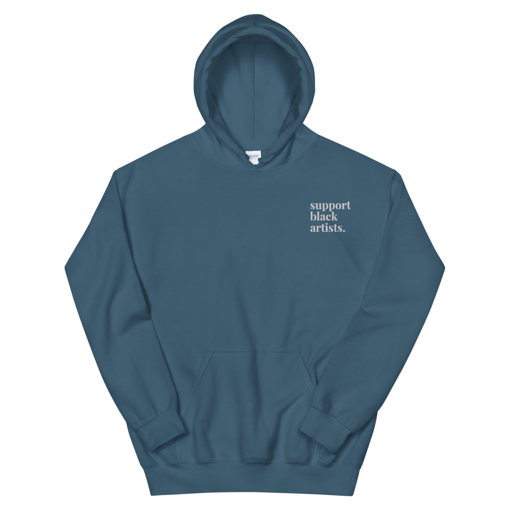 Support Black Artists Embroidered Hoodie