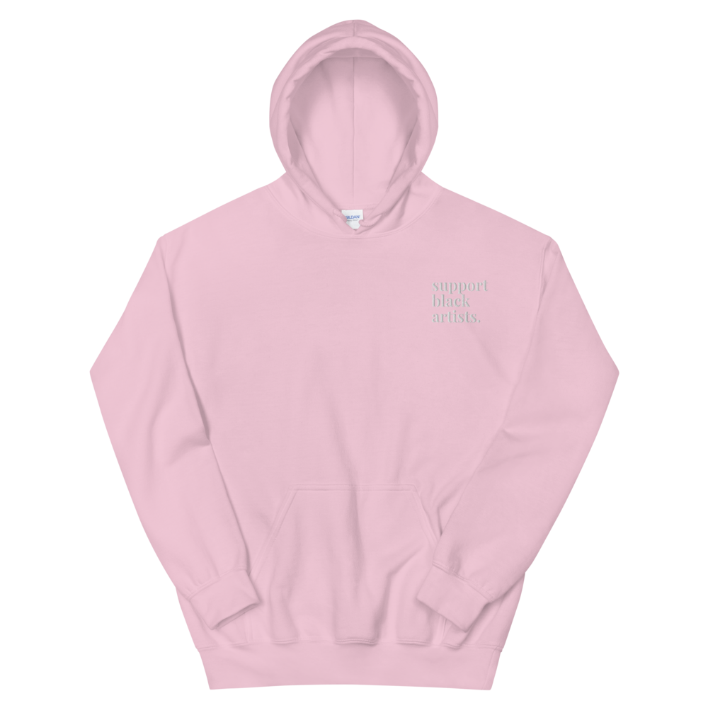 Support Black Artists Embroidered Hoodie