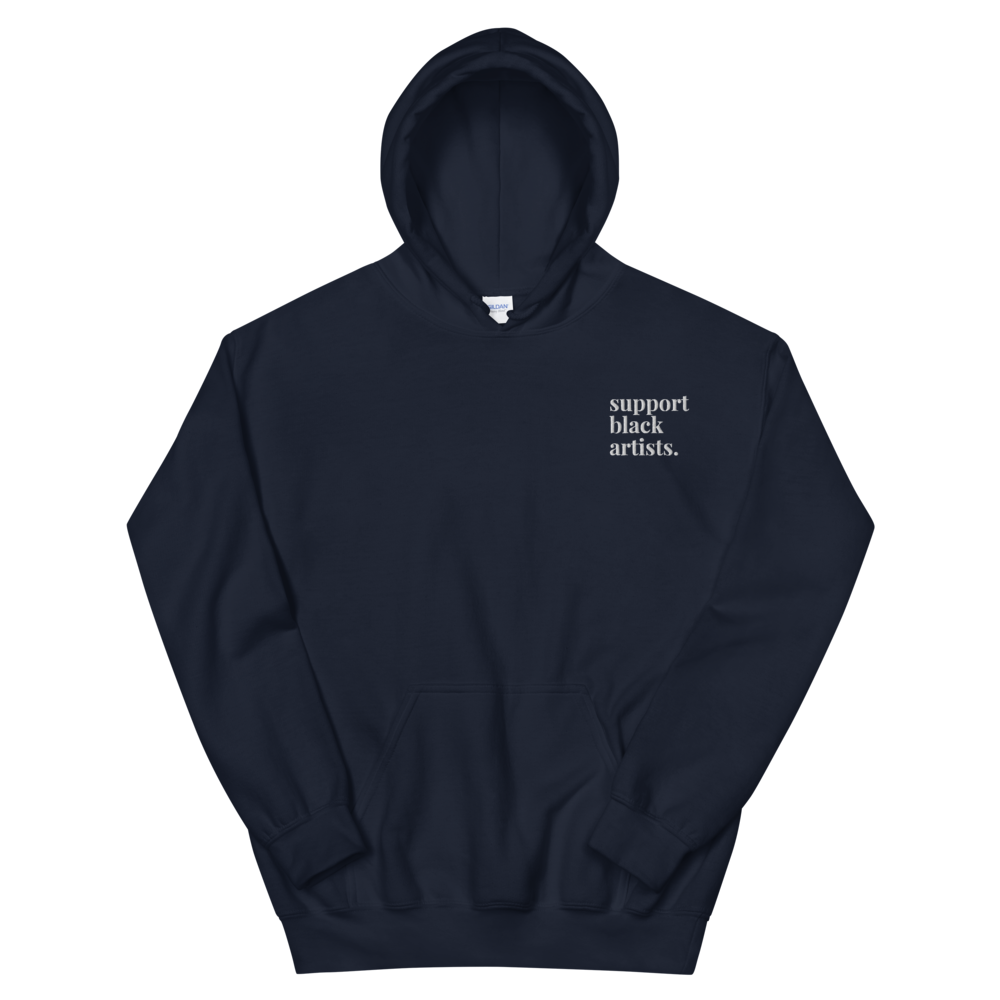 Support Black Artists Embroidered Hoodie
