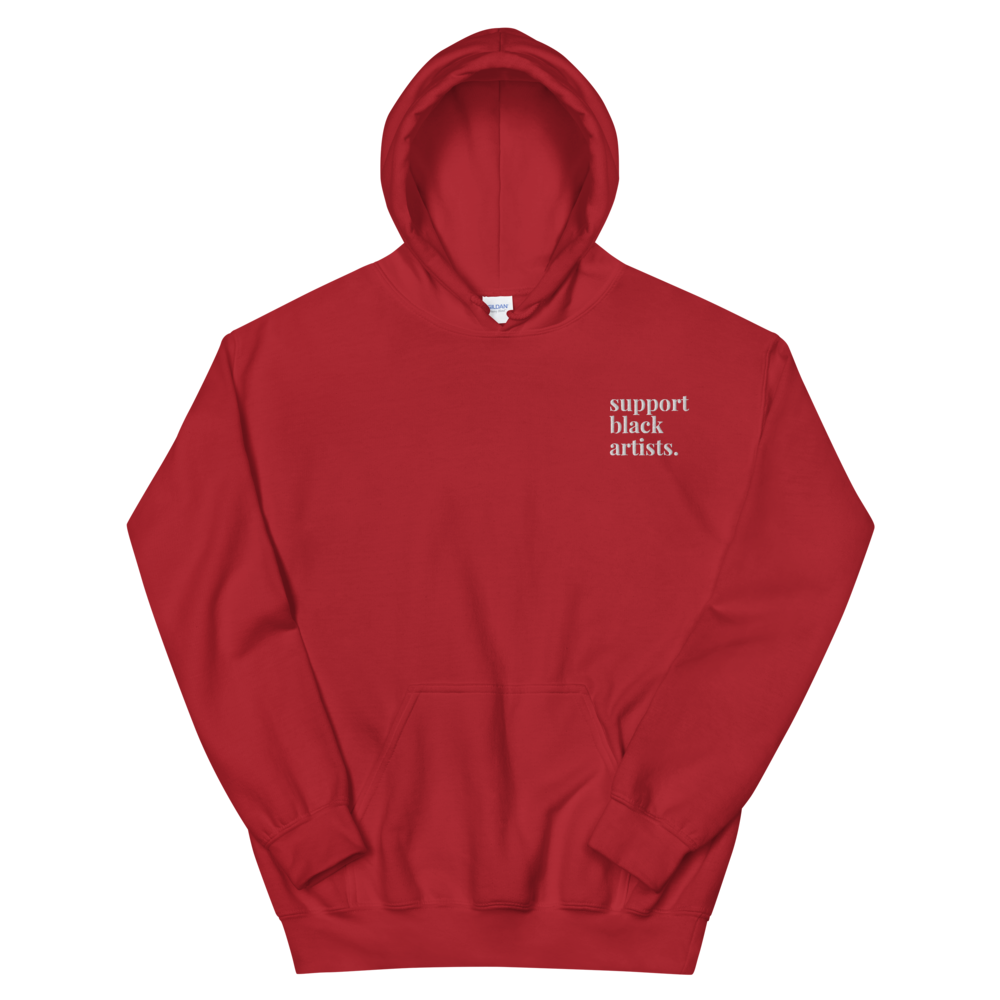 Support Black Artists Embroidered Hoodie