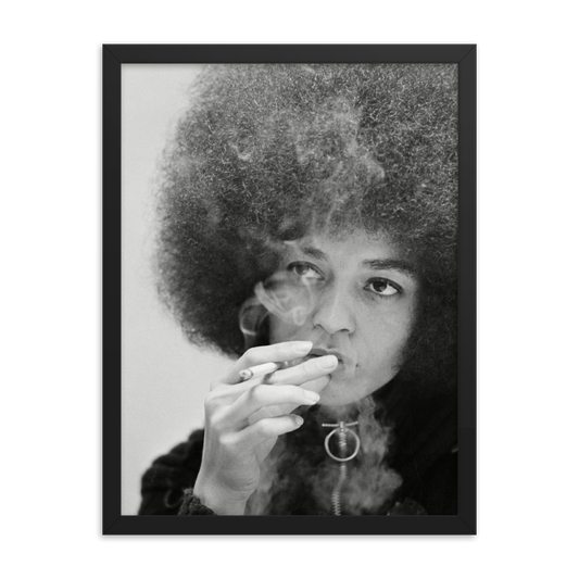 Angela Davis Smoking Poster