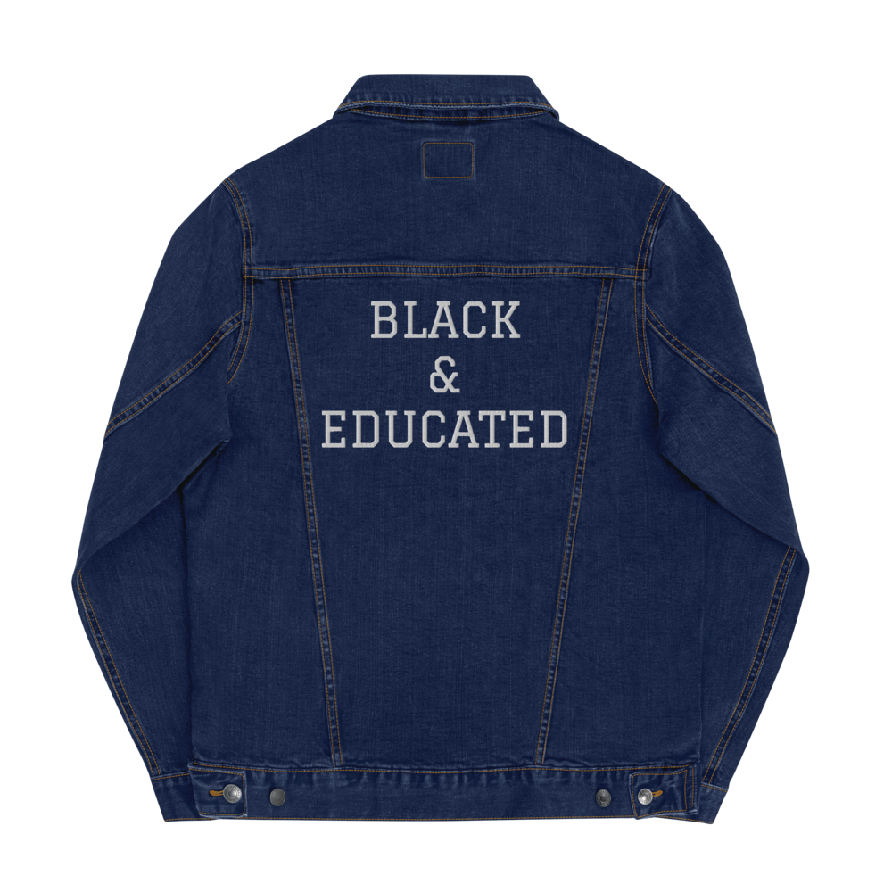 Black & Educated Denim jacket