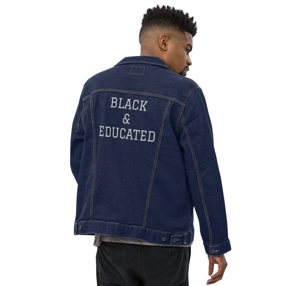 Black & Educated Denim jacket