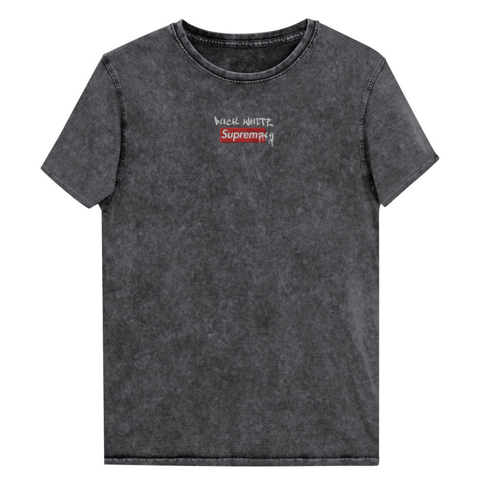 Fuck White Supremacy Denim T-Shirt