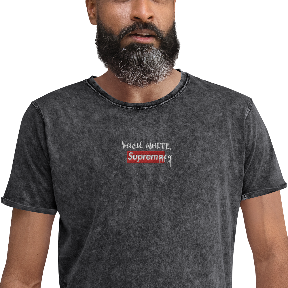 Fuck White Supremacy Denim T-Shirt